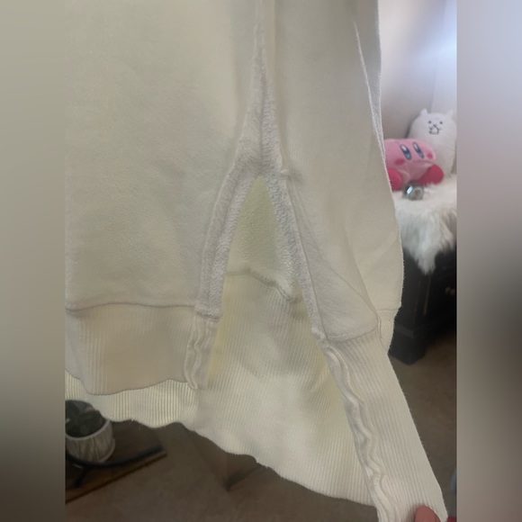 FREE PEOPLE CAMDEN PULLOVER SWEATSHIRT in White - Picture 5 of 7